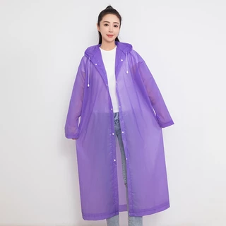 เสื้อกันฝน EVA (G10) เสื้อกันฝนแฟชั่น ชุดกันฝน Rain coats 100 กรัม คุณภาพดี พับเก็บง่าย มีฮู้ด