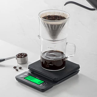 เครื่องชั่งกาแฟ เครื่องชั่งกาแฟดิจิตอล ตาชั่งขนาดเล็ก coffee scale หน้าจอ LED 5 หน่วย g,oz,lb,ml,g/ml Deebillion