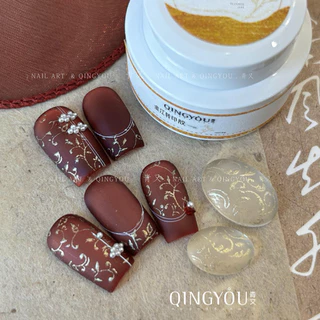เจลปั้มลาย สำหรับปั้มลาย ต้องอบให้สีแห้ง สีแน่น เข้ม ปั้มติดง่าย