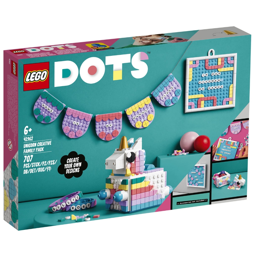 41962 : LEGO DOTS Unicorn Creative Family Pack (สินค้ากล่องมีตำหนิเล็กน้อย)