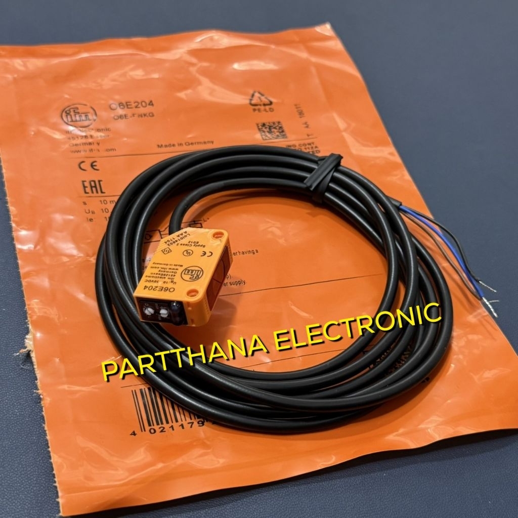 O6E204 O6S200 Photoelectric SensorO6E204 (ตัวส่งสัญญาณ) 3 สายO6S200 (ตัวรับสัญญาณ) 2 สาย