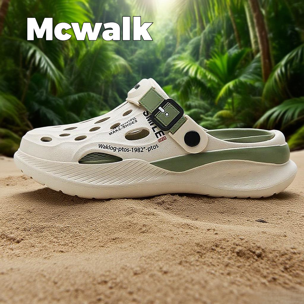 MCWALK Clogs/Unisex/EVA/พื้นหนา5ซม./ป้องกันแบคทีเรีย/ไม่มีกลิ่น/สินค้าพร้อมส่ง​