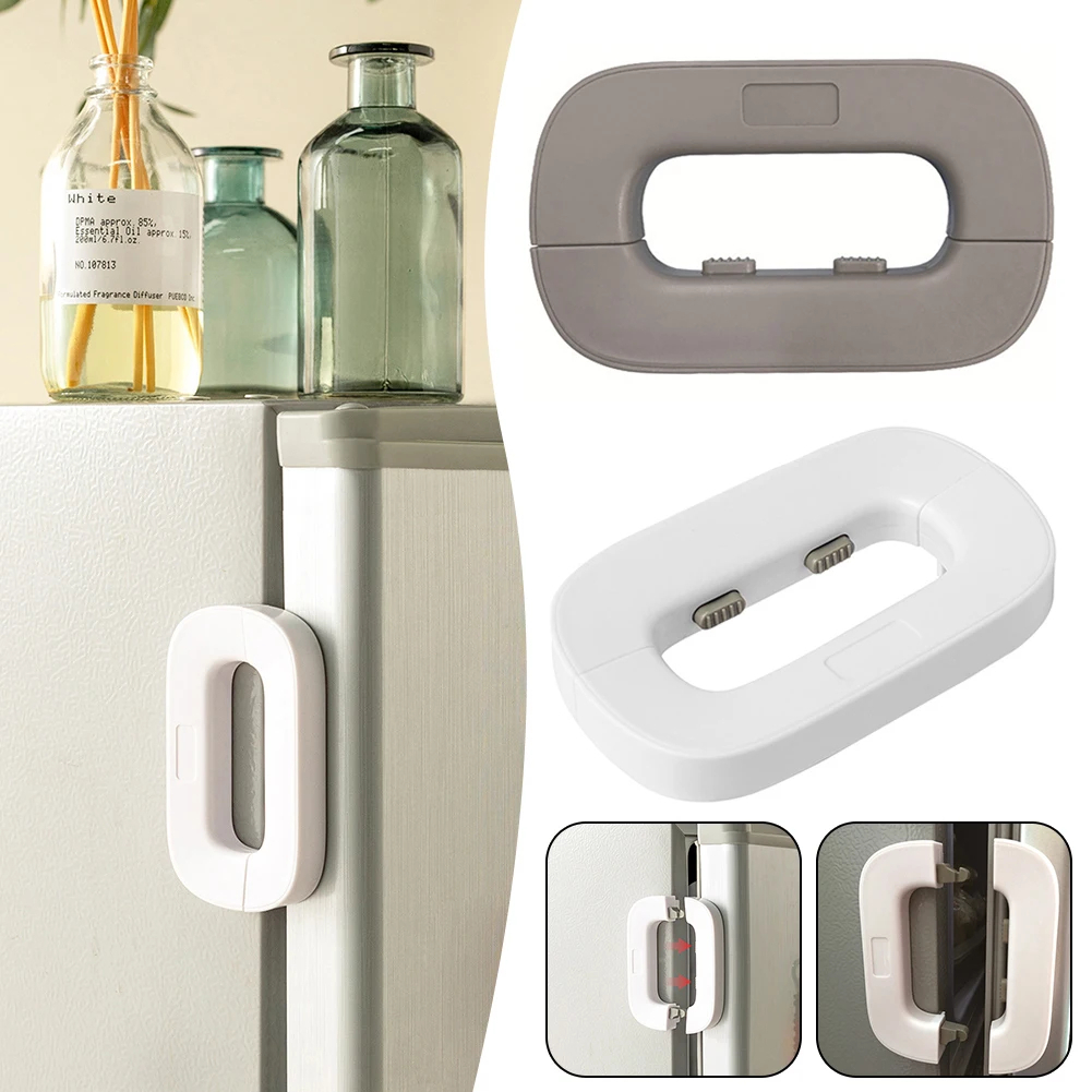 ที่ล็อคตู้เย็น Safety Lock ที่ล็อคกันเด็กเปิดประตู ป้องกันการหนีบ ติดกาวไม่ต้องเจาะ กันเด็กเปิด #A192