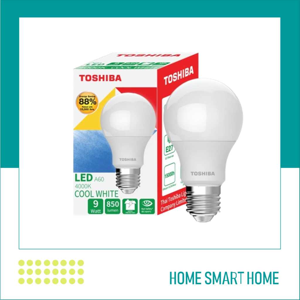 Toshiba LED BULB A60 9W CW 4000K