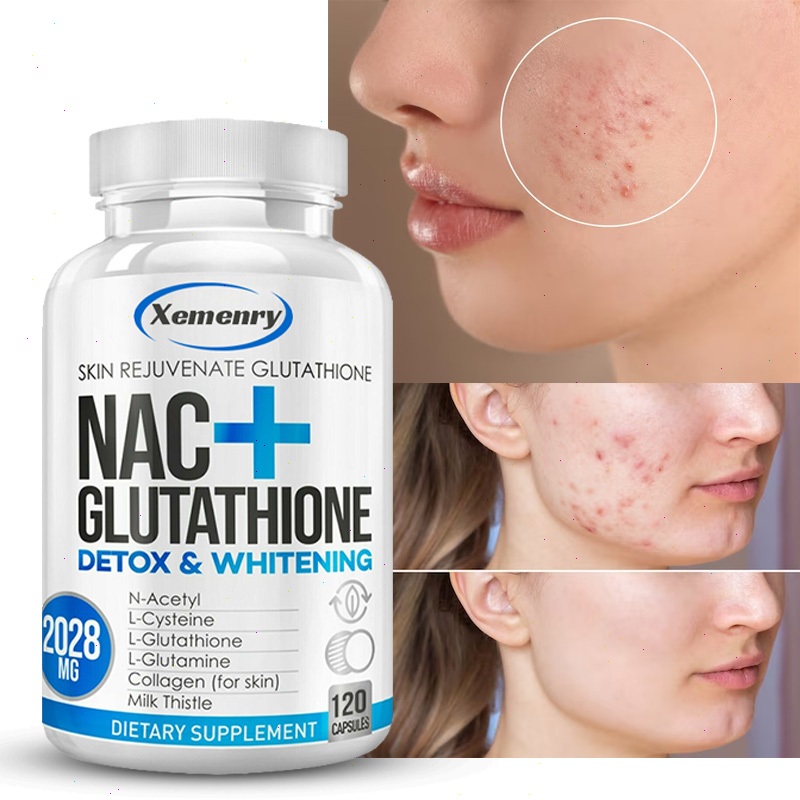 คอลลาเจน กับL-กลูทามีน - ส่งเสริมการขับถ่ายพิษ, กระตุ้นการเติบโตเซลล์, ผสมNAC+กลูตาไทออน - 30/60/120