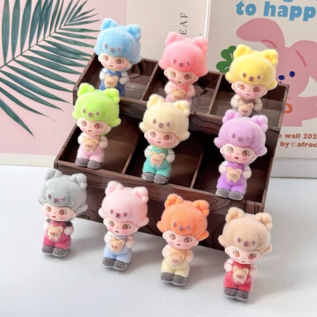 ❤️พร้อมส่ง❤️ดีมู่อุ่มน้องหมีแบบยืน ขนกำมะหยี่💌 แบบสุ่มสี 💌