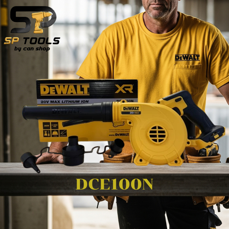DEWALT เครื่องเป่าลมไร้สาย 18V รุ่น DCE100N เครื่องเปล่า ไม่รวมแบต ไม่รวมชาร์จ มีจำหน่ายแยก