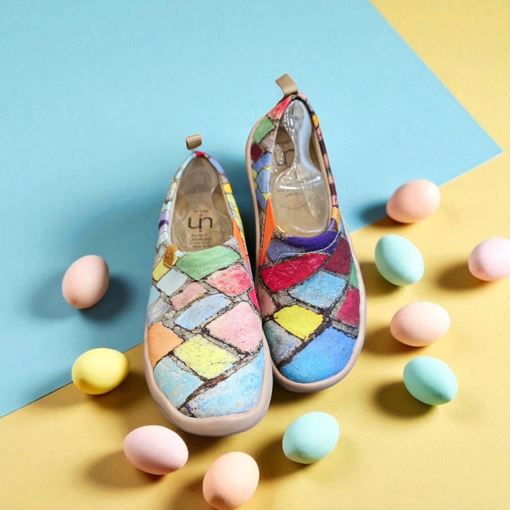 UIN fashion retro sports art casual sneakers travel shoes ART Artist Paint Women Canvas Shoes