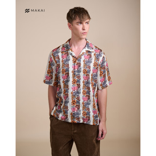 MAKAI เสื้อเชิ้ต เสื้อฮาวาย ผ้าไลโอเซลล์ ลาย MARA Hawaiian S…
