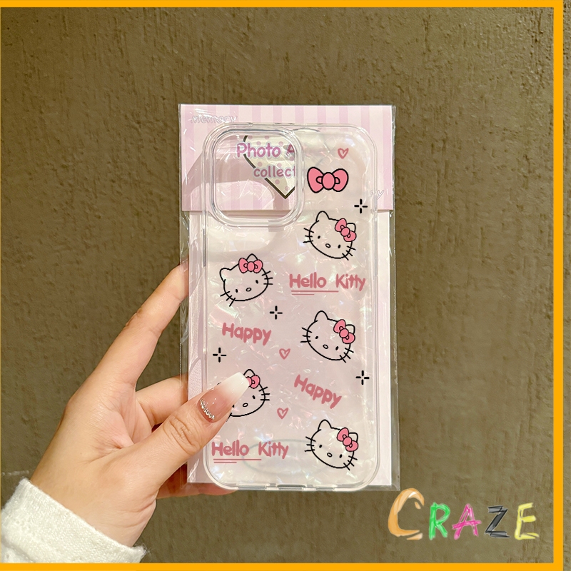 น่ารัก เคสคิตตี้ เคสไอโฟน13 สำหรับ IPhone 12 11 15 13 16 14 Pro Max XS X Max 7 8 Plus