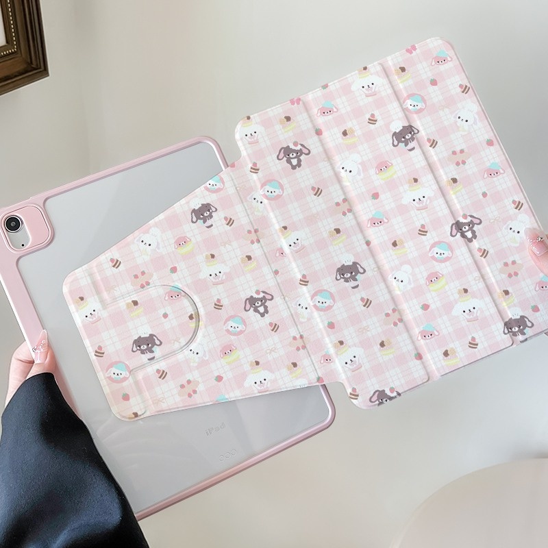 ✨พร้อมส่ง✨เคสiPadหมุน 360° กระต่าย Gen11/10 Air7/6 13 Gen9 Pro11 การ์ตูน เคสไอแพด Air5/4 Gen6 Mini7 - รูปที่ 6