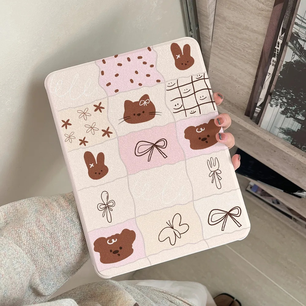 ✨พร้อมส่ง✨เคสiPadหมุน 360°bow-knot Pro13 Air7/6 11 Gen11/10 Gen9 ลูกสุนัขน่ารัก เคสไอแพด Gen6/5 Air3 - รูปที่ 6