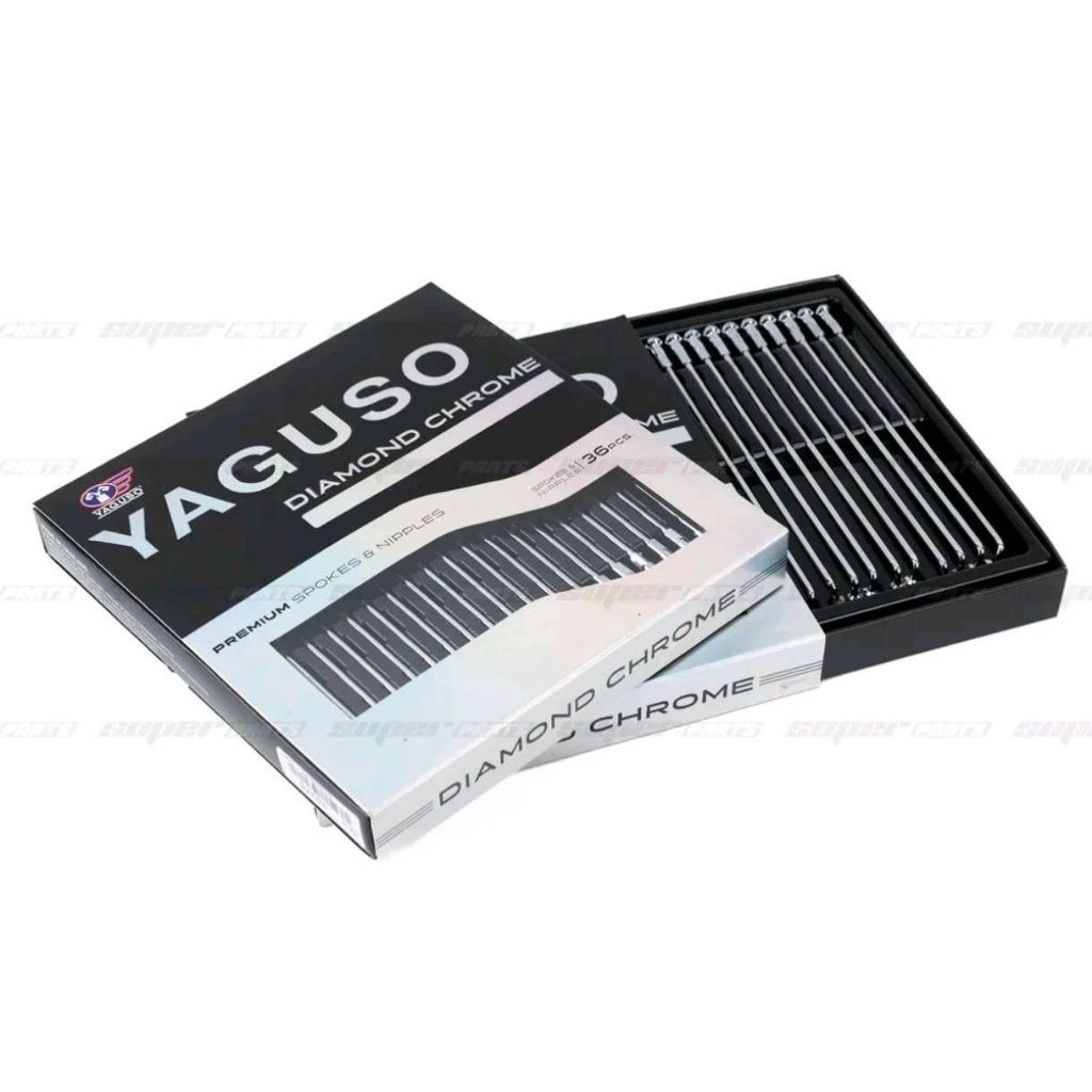 ซี่ลวดแท้ Yaguso Diamond Chrome เกรดพรีเมียม ชุปเงาพิเศษ แข็งแรงทนทาน(ไม่ขึ้นสนิม)