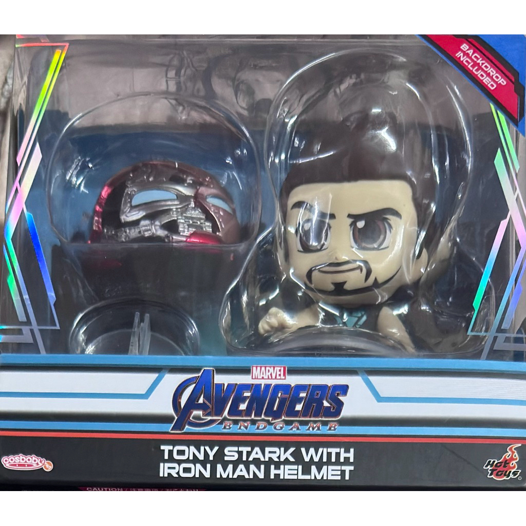 Cosbaby Hot Toys Avenger EndgameTony Starkwith Iron Man Helmet Figure