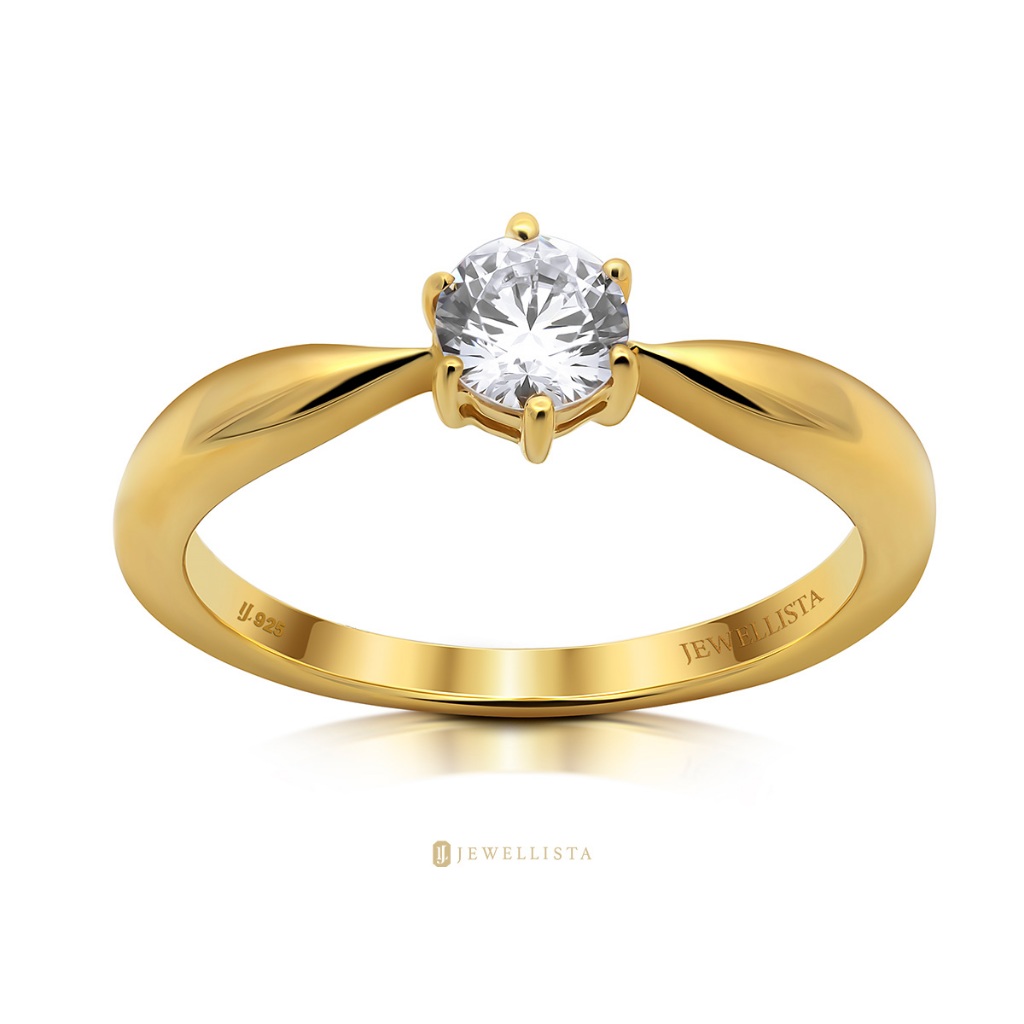 Jewellista خاتم Celestia فضة 925 بالزركون — صورة 4