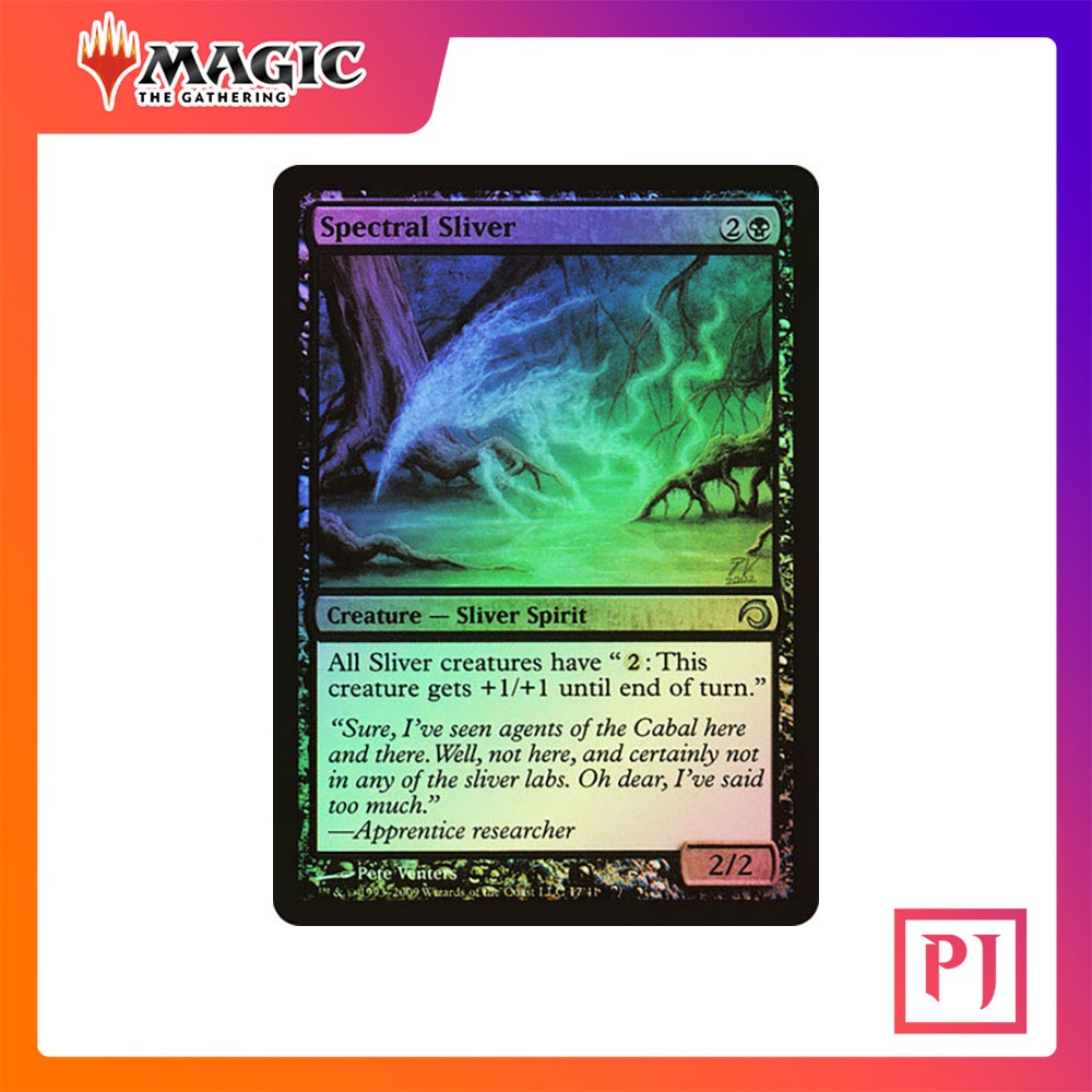 [MTG] Spectral Sliver [H09] [BLACK] [UNCOM] [FOIL] [ENG] (การ์ดเมจิค / Magic the Gathering)