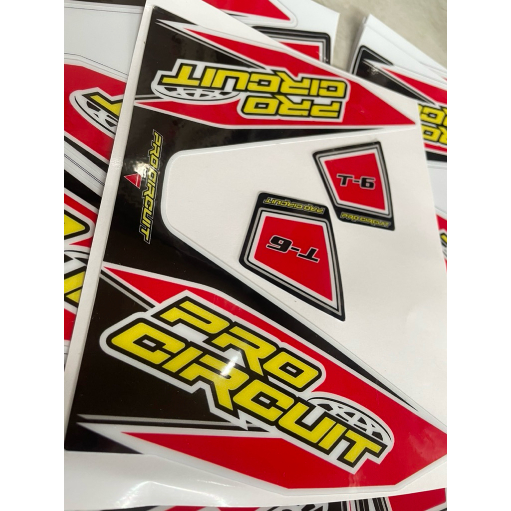 สติ๊กเกอร์ท่อ procircuit t.6 แดง