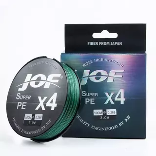 【จัดส่งจากกทม】X4 JOF สาย PE ถัก4 From Japan 100ม. (สีรุ้ง) Fishing Line ProBeros PE X4 100M