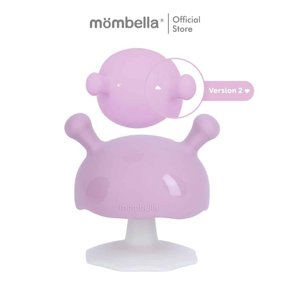 Mombella ยางกัดเห็ดมัมเบล่าสุดนิ่ม ของแท้จากอังกฤษ ปลอดภัยมี มอก. ยางกัดซิลิโคนอันดับ1 Mushroom Teet