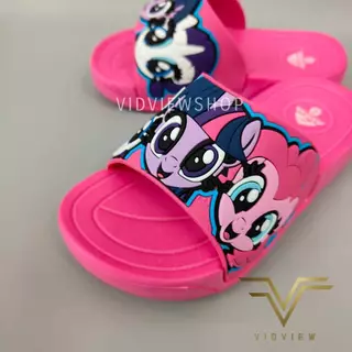 VIDVIEW มีส่งด่วน รองเท้าแตะเด็กหญิง Adda 35D01 แบบสวม ลายม้าโพนี่ ลิขสิทธิ์แท้ ไซส์ 25-35
