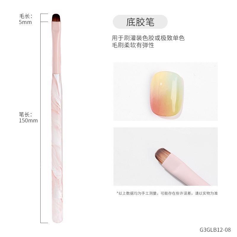 พู่กันใช้สำหรับทากาวสีหรือทาสี ขนแปรงนุ่ม ราคาต่อ 1 ชิ้น อุปกรณ์ทำเล็บ