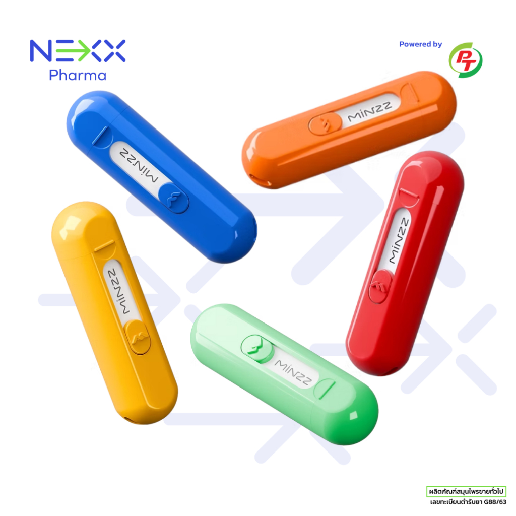 MINZZ Inhaler มินซ์ ยาดมชนิดพกพา ชนิดฝาปิด ขนาด 1 ml