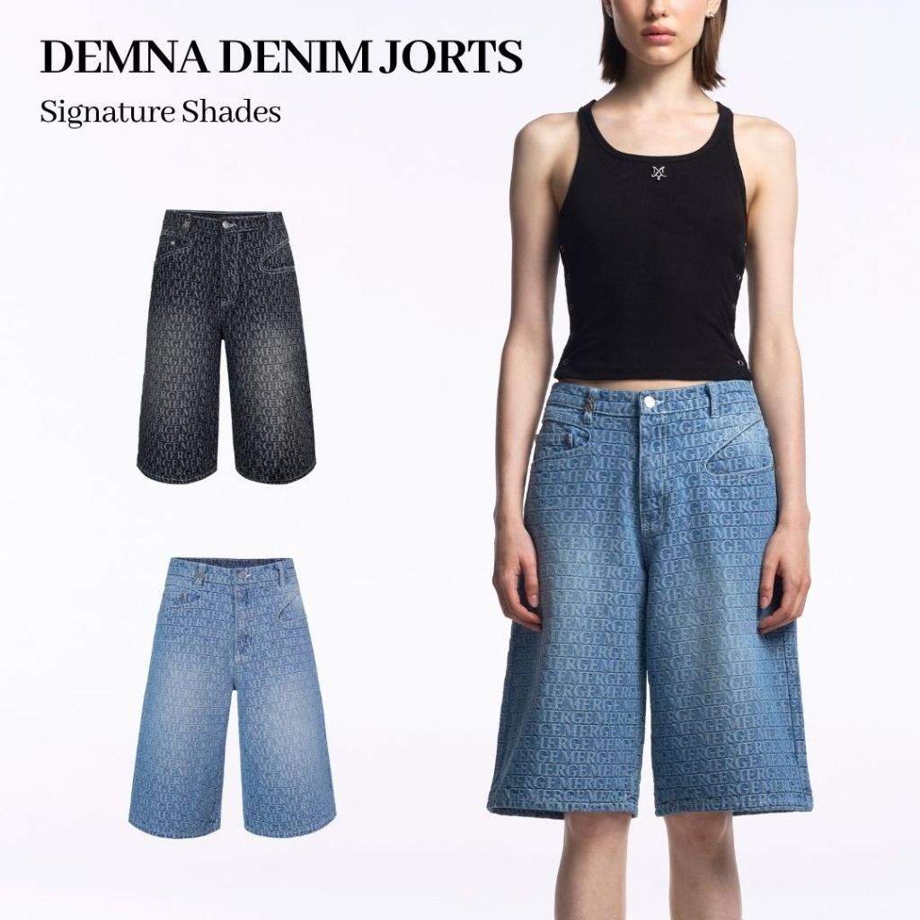 Merge Official - Demna Denim Jorts - Signature Shades (พร้อมส่ง)