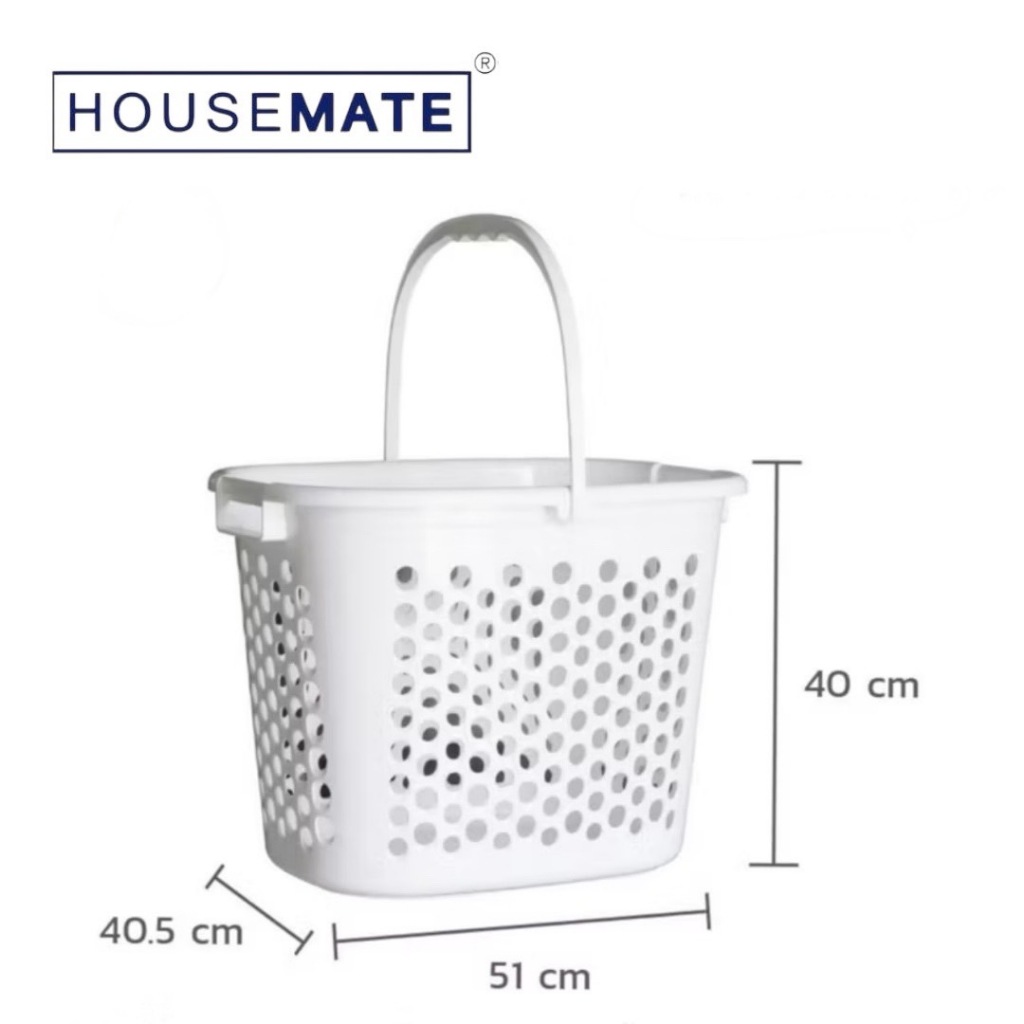 API-5040 ตะกร้าผ้าอเนกประสงค์ / ตะกร้าใส่ผ้า มีหูหิ้ว มีให้เลือก 3สี ( พร้อมส่ง )