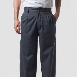 era-won กางเกงทรงหลวม รุ่น Baggy loose University สี Grey