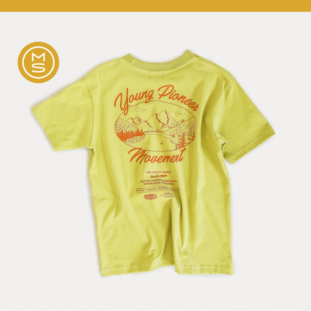 Mustard Young Pioneer Tee - Lime | เสื้อยืด ผ้านุ่มพิเศษ