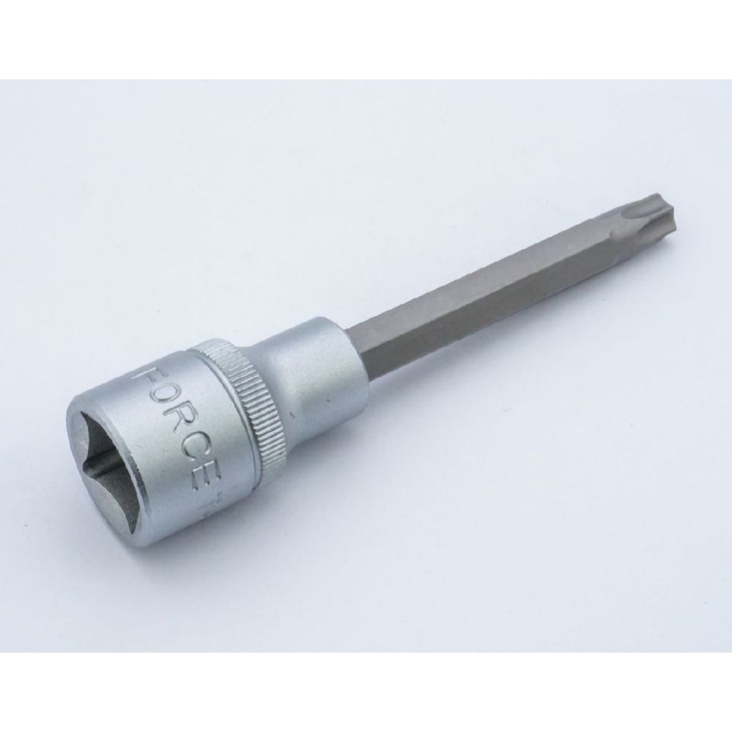 FORCE 34710045 ลูกบ็อกเดือยจีบรู1/2"L100มม T45H F131-34710045