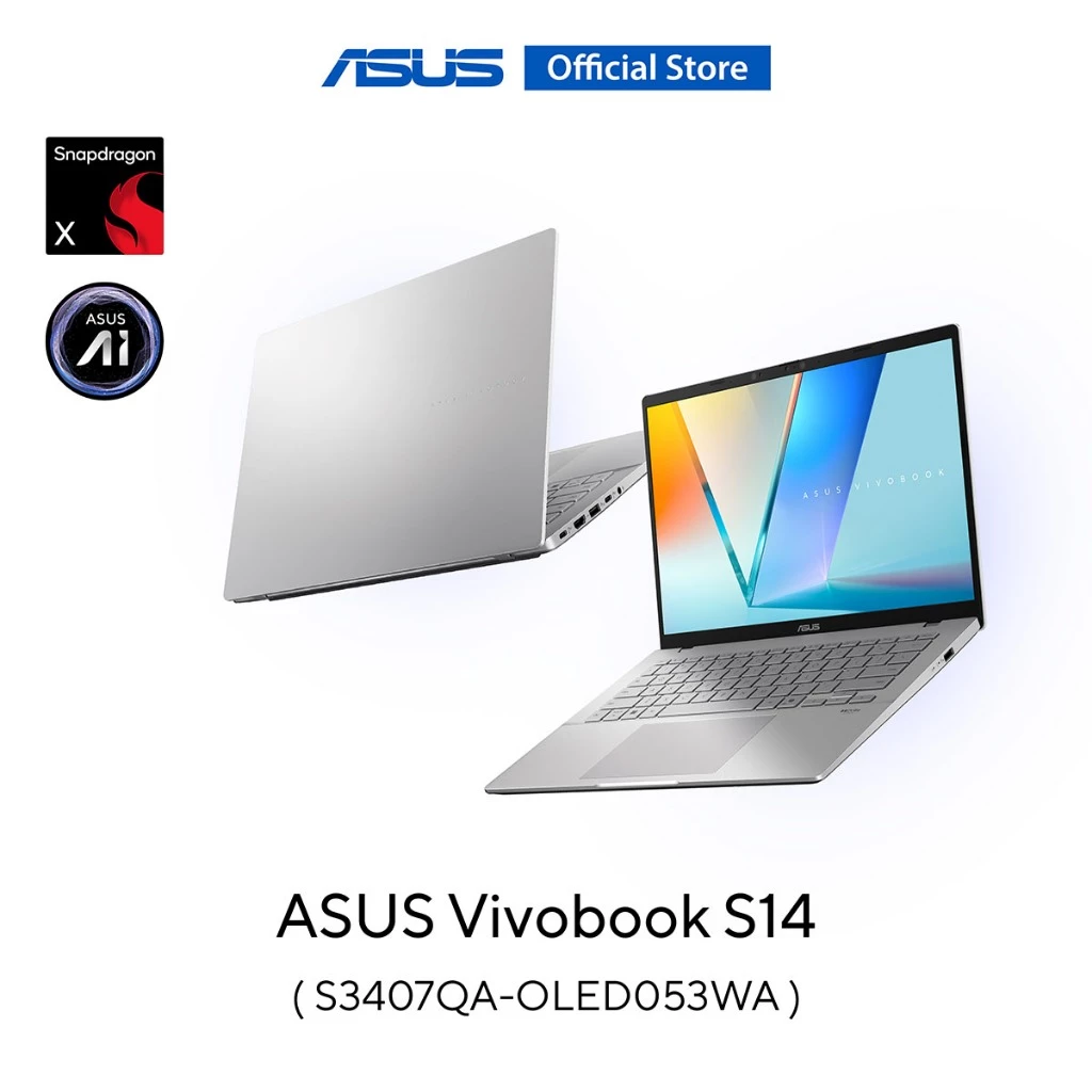 ASUS Vivobook S14 (S3407QA-OLED053WA) 14" FHD (1920x1200) OLED, SnapDX1-26-100, 16GB, 512GB SSD, W11