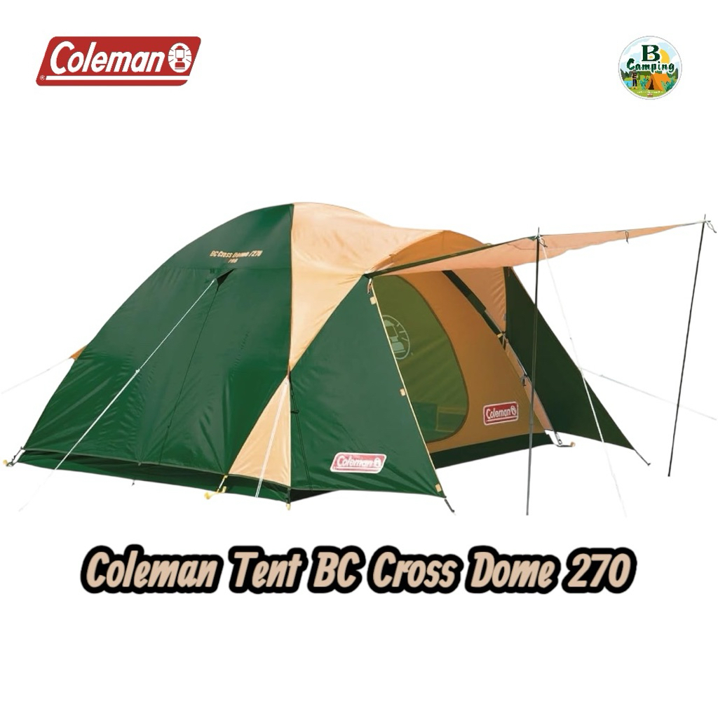 พร้อมส่ง‼️ เต็นท์ Coleman Tent BC Cross Dome 270 Green สำหรับ 4คน