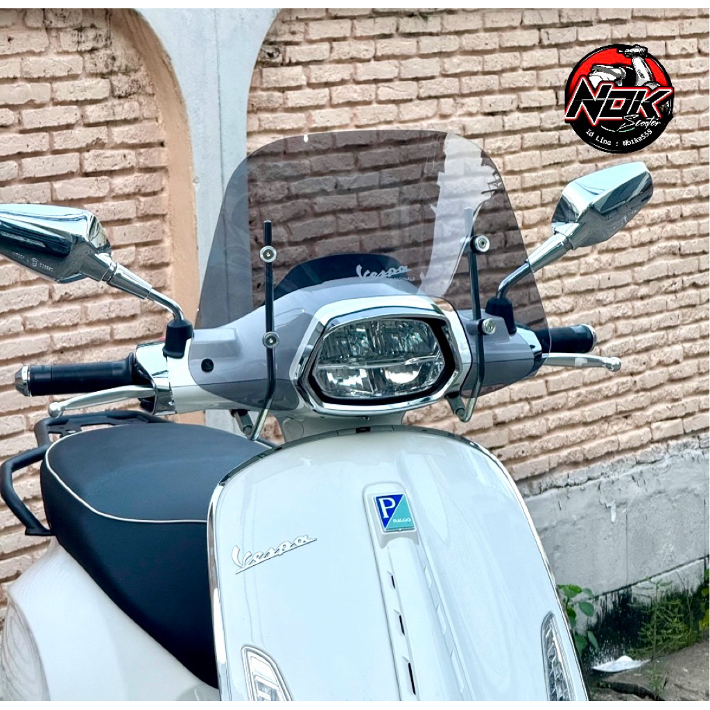ชิวบังลมVespa S/ Sprint /Lx GTS  primavera และตะแกงกันรอย และแร็คหลัง งานคุณภาพ พรีเมี่ยม
