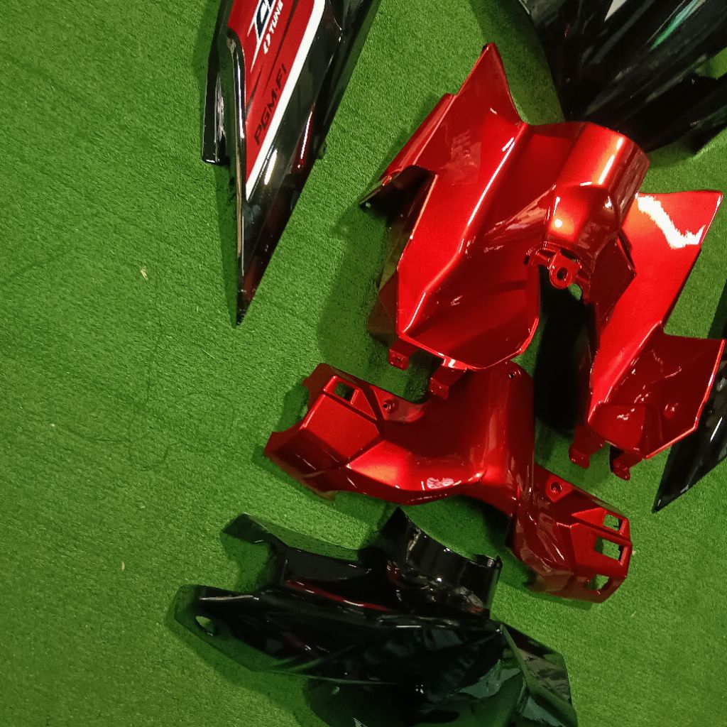 ชุดสี Click คลิก 110i สี ดำ/แดงแก้ว พร้อมติดลาย 7ชิ้น ลูกค้าสามารถเลือกสีและลายได้ตามต้องการทักแชทได้เลย - รูปที่ 5