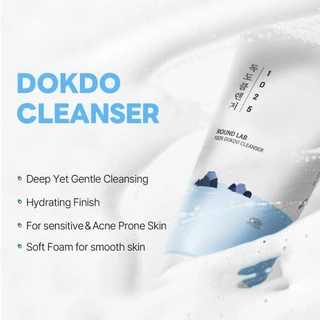 Round Lab Dokdo Cleanser 150ml โฟมล้างหน้าเนื้อ สูตรอ่อนโยน ผิวสะอาดแต่ไม่แห้งตึง