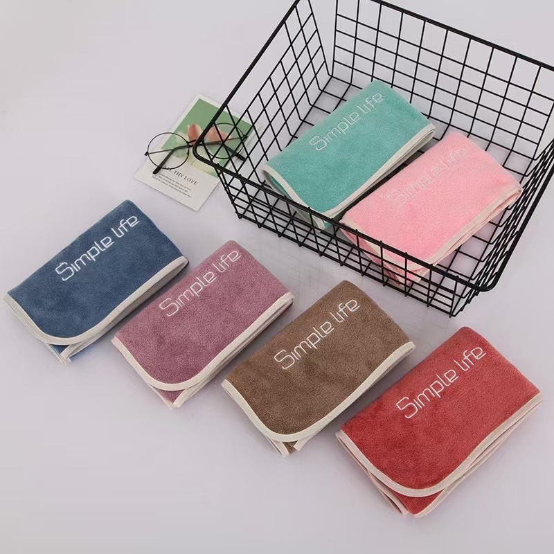 N4 (ผ้าเช็ดผม) ผ้าไมโคไฟเบอร์ ผ้านุ่มซึมซับน้ำได้ดีมีหลากหลายสีให้เลือก(แนะนำอ่านรายละเอียดก่อนสั่งซื้อนะค่ะ)