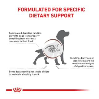 Royal Canin Vet Dog 12 กระป๋อง GASTRO HIGH FIBRE หมาท้องผูก (410g*12 กระป๋อง)