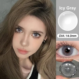Magister Realcon คอนแทคเลนส์ (0°-800°) 14MM 6 เดือน Ochre เดือน Graphite คอนเทนท์เลนส์ Brown/Gray คอนแทคเลนส