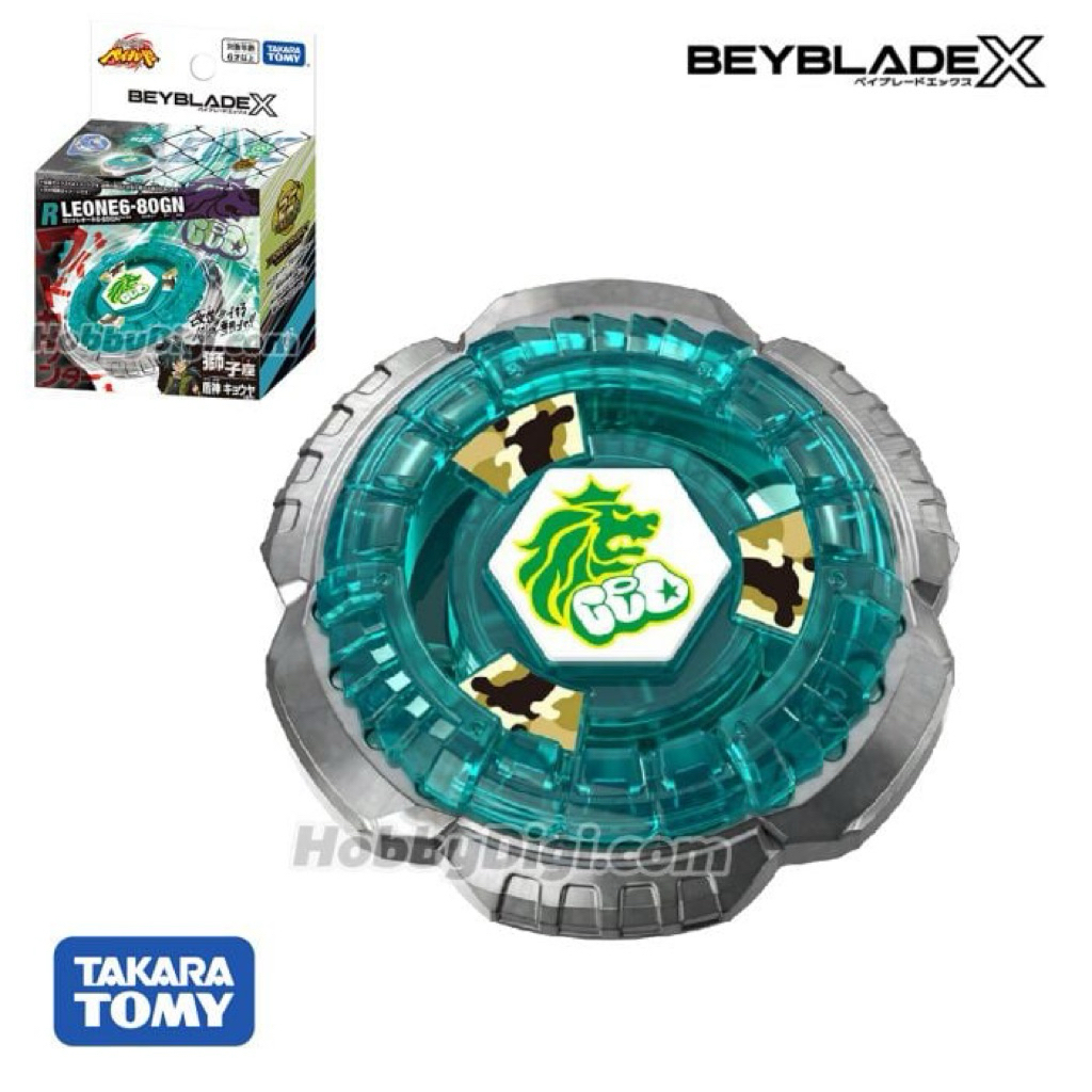 [สินค้าพร้อมส่ง] Takara Tomy BeybladeX BX-00 BXG-20 RockLeon 6-80 GN ของแท้  Lot.Asia