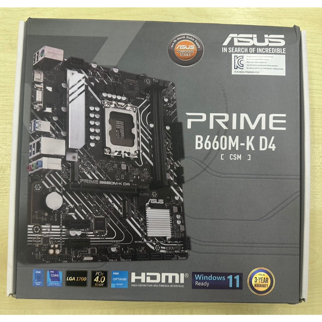 ASUS PRIME B660M-K D4 [CSM] [มือสอง]