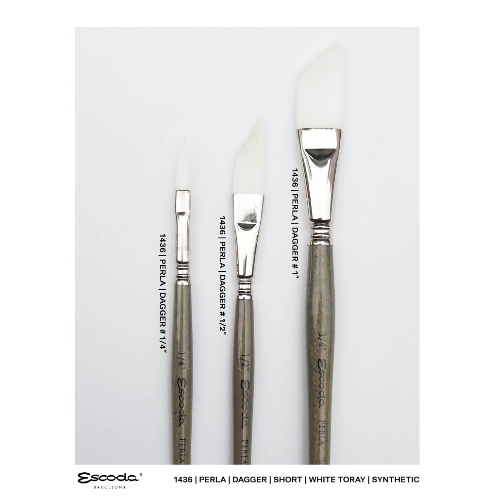 PERLA Dagger [1436] / พู่กันหัวแปรง Dagger รุ่น PERLA แบรนด์ Escoda จากประเทศสเปน