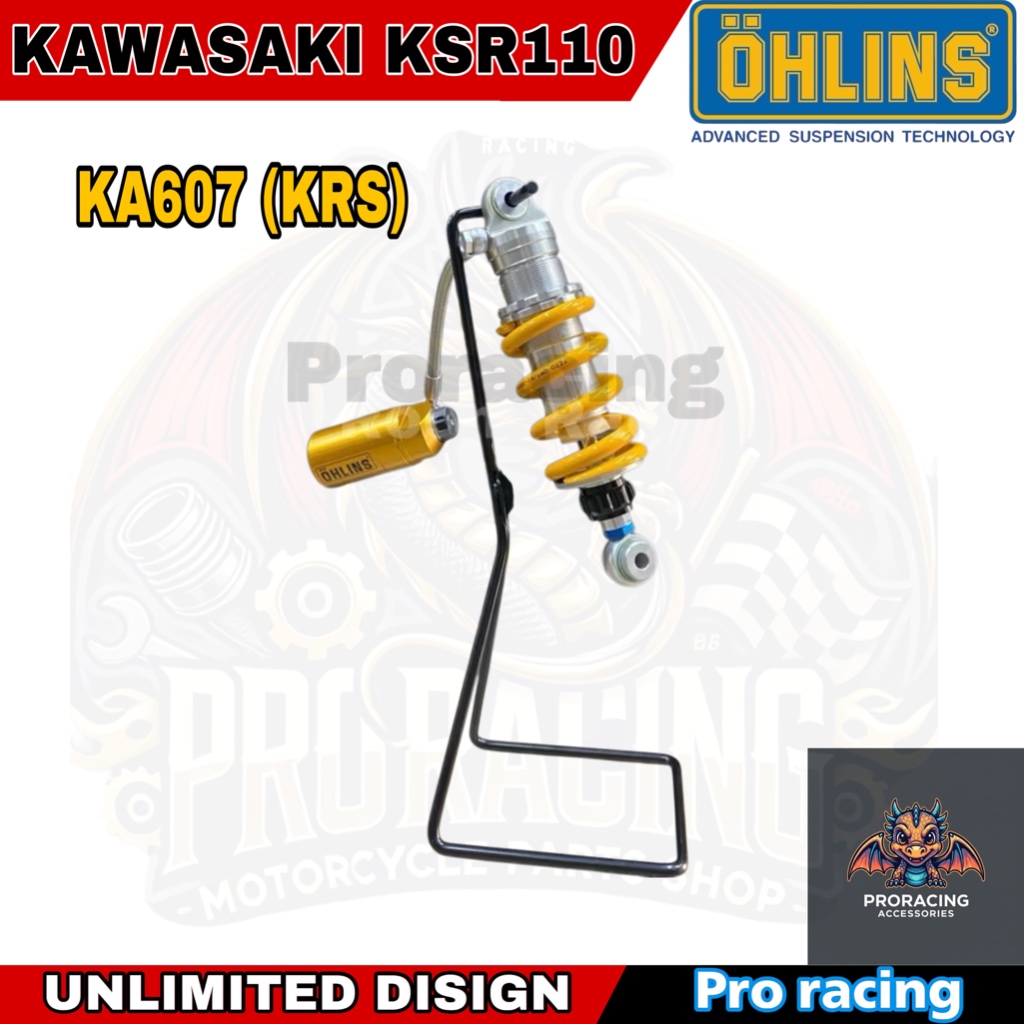 ￼OHLINS KA 607/ KA764 Shock Absorber for KAWASAKI KSR110/KR โช็คโอลิน ซัปแท๊งก์ KSR110/KR