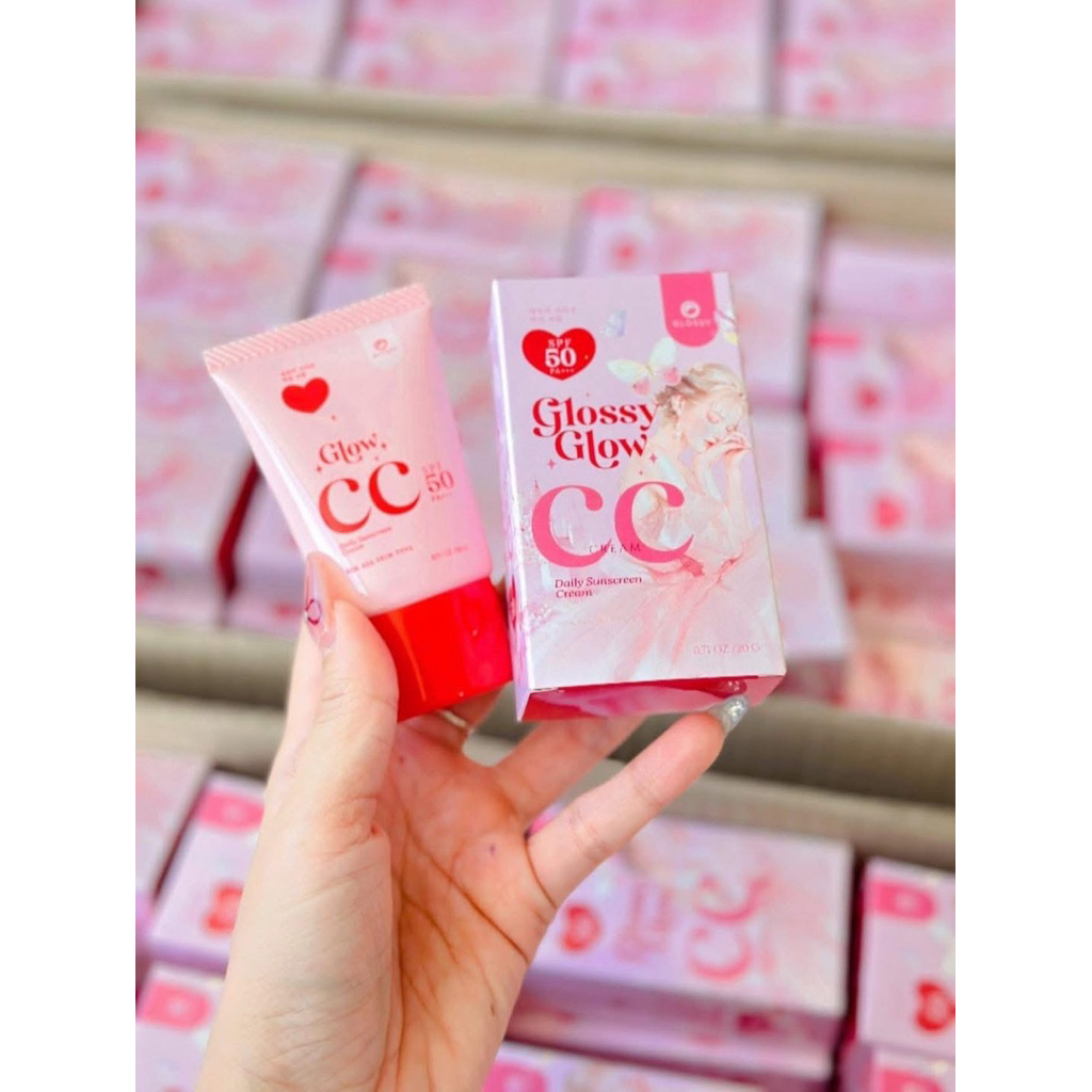 กันแดด หน้า ฉ่ำ Glossy Glow CC cream