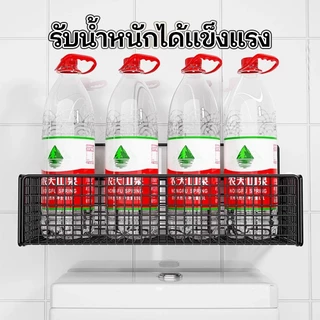ชั้นวางของติดผนัง ชั้นวางของในห้องน้ำ ชั้นวางของผนังห้องครัว มี 2 ขนาดให้เลือก ทนทานแข็งแรง ห้องน้ำ ห้องครัว ตะกร้าเหล็ก
