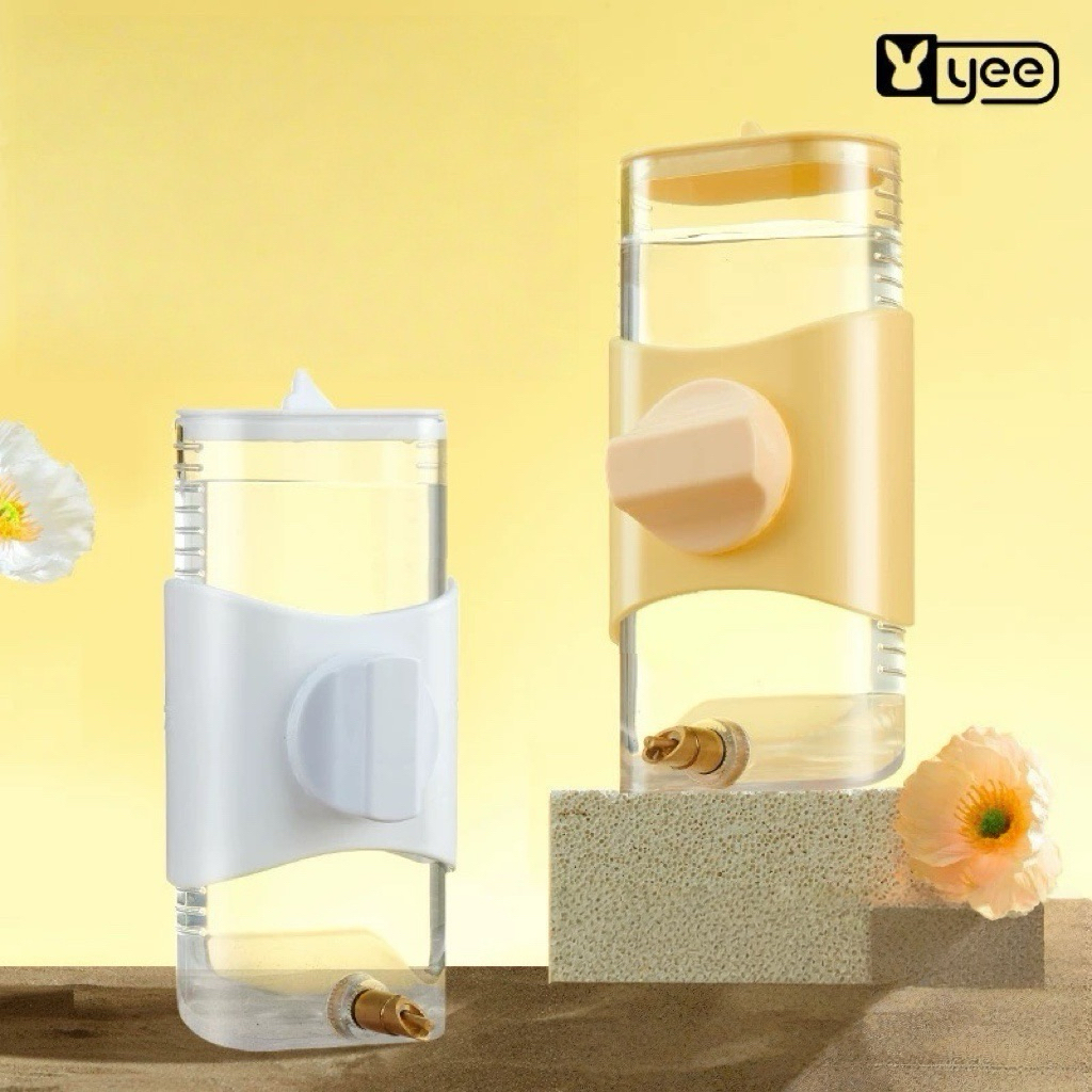 [YEE] ขวดน้ำนก ขวดน้ำ280ml. ขวดน้ำจุกทองเหลือง ขวดน้ำทรงกระบอก ของใช้นก