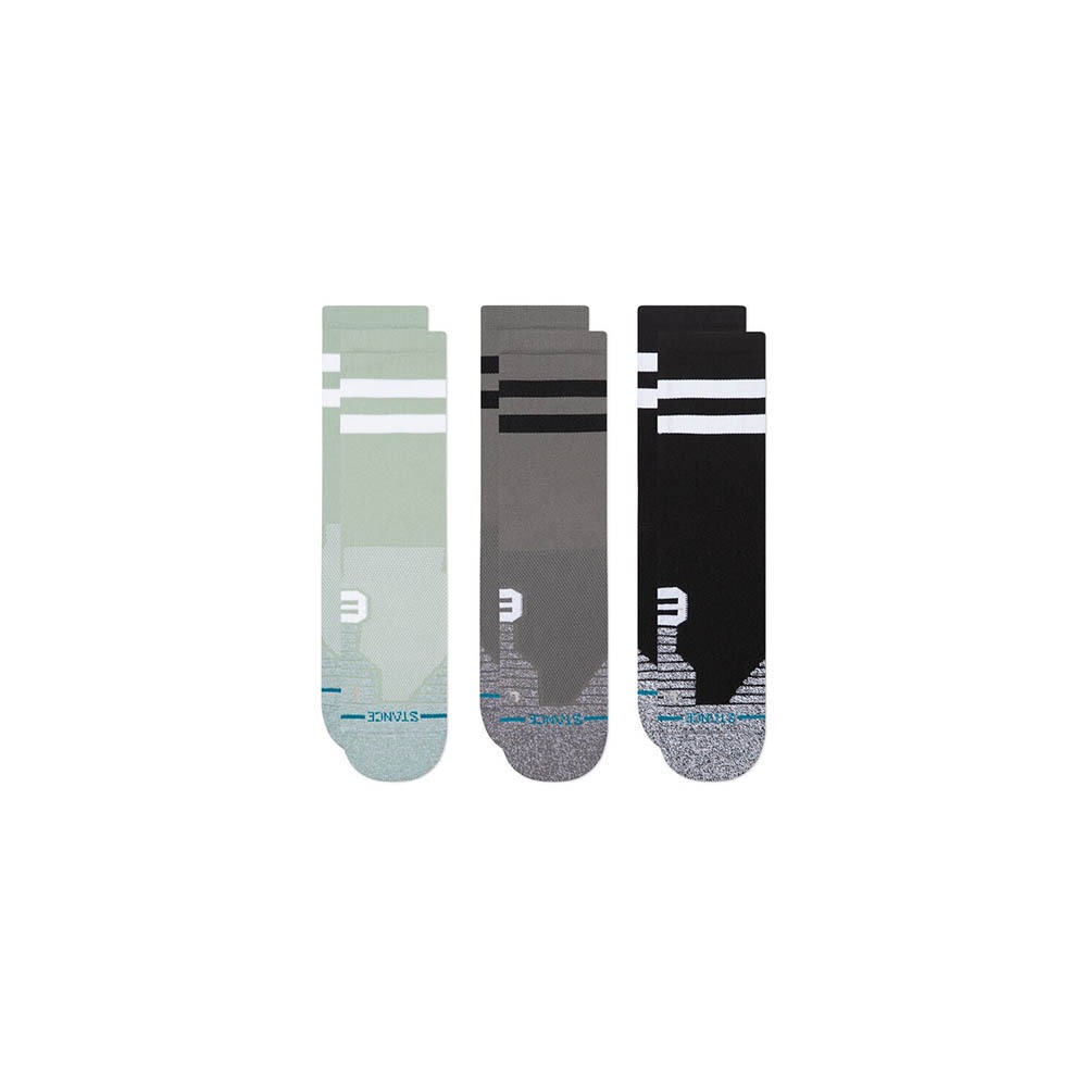 STANCE รุ่น  FRANCHISE CREW MID CUSHION 3 PACK แพ็ค 3 คู่
