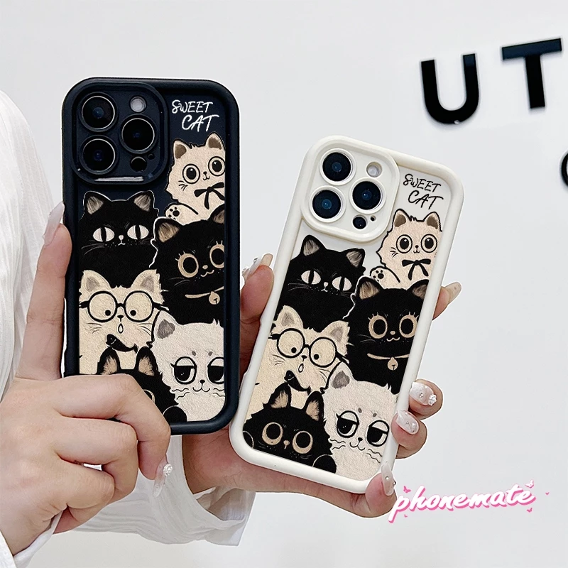 Sweet cat เคส Realme C53/C51/C51S Note 50 Note 60 7i/C17 C65 C75 C11 2021/C20 5i/5S/6i/C3 C11 2021/C20 C21Y/C25Y