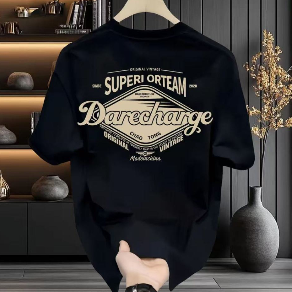 ส่งจากกรุงเทพ เสื้อโอเวอร์ไซส์สไตล์เกาหลี พิมพ์ลายตัวอักษร แฟชั่นเกาหลี แขนสั้น คอกลม ผ้านิ่มใส่สบาย