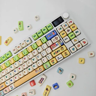พร้อมส่งจากไทย⚡Crayon Shin-chan คีย์แคปไทย keycapไทย Kuromi ใช้สำหรับ mechanical keyboardส่วนใหญ่